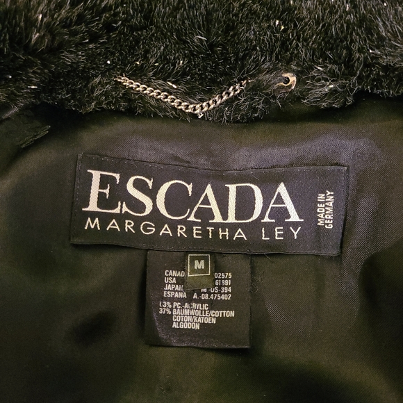 Escada Black and Silver Disco Coat - Picture 6 of 9